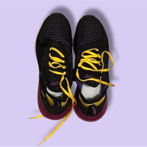 Black and Yellow Athletic Shoes